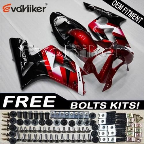 Motorcycle plastic cover for ZX6R 2003 2004 ZX 6R 03 04 black red White motorcycle bodywork kit