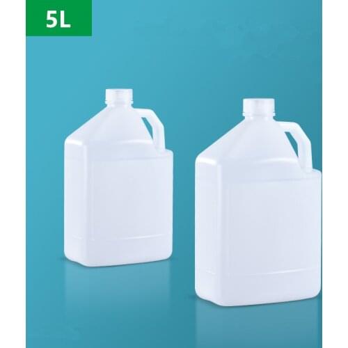 2PCS of 5L Plastic Jerry Can Food Grade Liquid Alcohol Containers Leakproof Refillable bottle Storage Container