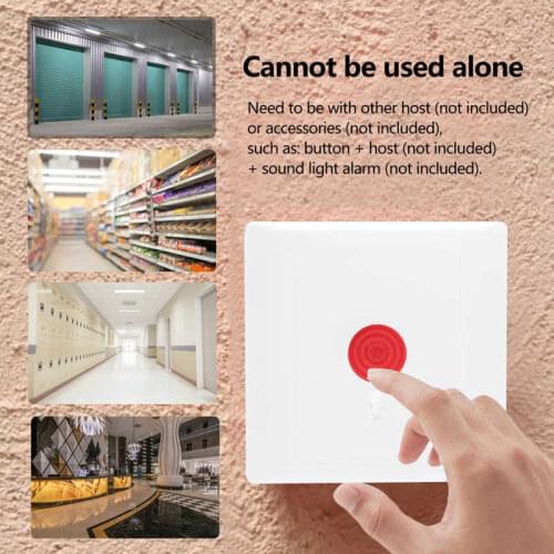 Wired Emergency Panic Alarm Button Intelligent Door Access Property Switch with Key 250V