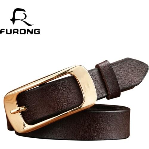 Newest arrival womens belt black square buckle brown strap belt women top quality female cow genuine leather designer belts
