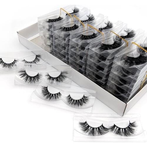 Rainsin 50Pairs Fluffy Lashes 20mm 3d Mink Lashes Wholesale In Bulk Dramatic Long Natural Eyelashes Makeup Mink Eyelashes