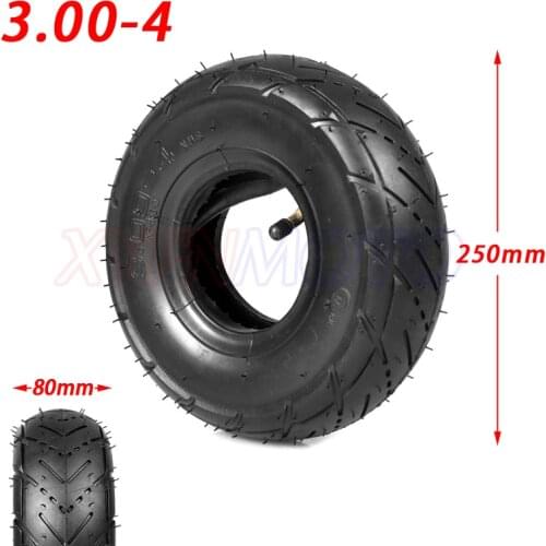Tyre 3.00-4 Inner Tube and out tire for Knobby Scooter Go Kart Electric scooter Highway tire