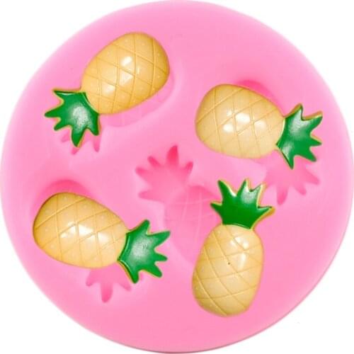 Pineapple Silicone Mold Sugarcraft Fondant Cake Decorating Tools Baby Birthday Candy Resin Clay Chocolate Gumpaste Moulds