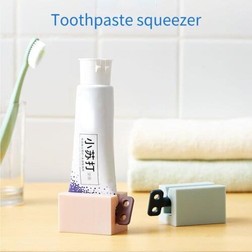 1PC Home Plastic Toothpaste Tube Squeezer Easy Dispenser Rolling Holder Bathroom Supply Tooth Cleaning Accessories Creme Dental