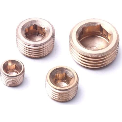 20PCS Internal Hex Thread Socket Pipe Plug 1/8"9mm,1/4" 12mm,3/8" 16mm,1/2" 20mm 4 sizes Pipe Plugs For Water Gas Oil Pipe/Tube