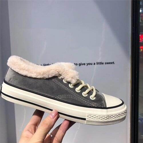 2020 Winter New Boots Comfortable Sneakers Cotton Shoes Running Shoe Warm Fur Plush Ladies Canvas Women Winter Snow Sport boots