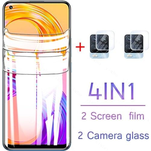 4in1 Camera Lens Protective glass For OPPO Realme 8Pro Hydrogel Film on Realme 8 Pro 7Pro 6Pro 8 5G 7i 6i Front Screen protector