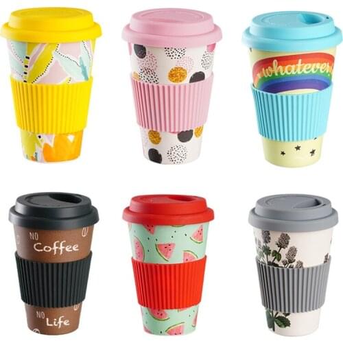 500ml Reusable Travel Cup Eco Friendly Water Cup Outdoor Portable Mug Tea Coffee Cup Water Juice Mug With Lid As Gift Giveaway