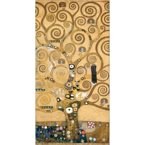 Free shipping Austria Gustav Klimt Tree of Life canvas paints Abstract oil painting printed on canvas home decoration picture