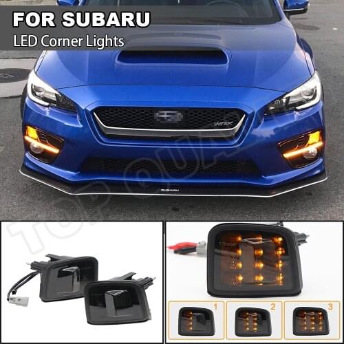 2Pieces Car LED Turn Signal Indicator Flowing Corner Lights For Subaru WRX Turbo Premium Base Limited STI Car Stying Replacement