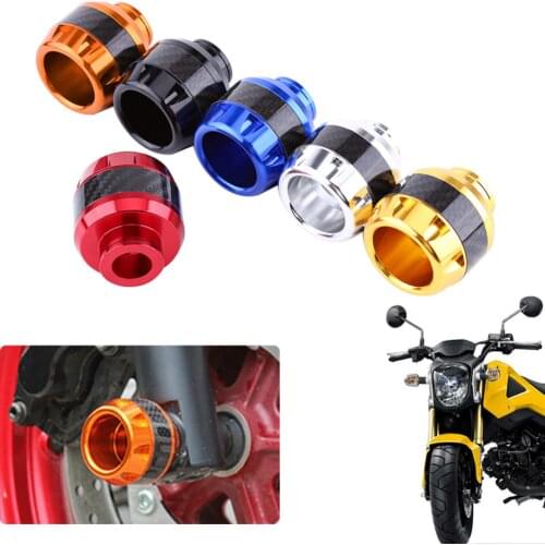 Car-Styling 1 Pair of Fork Frame Sliders Carbon Fiber Motorcycle Motocicleta Front Fork Frame Sliders Crash Protection Motocross