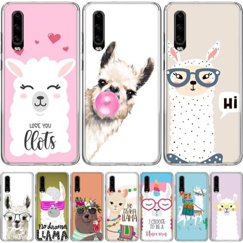 Lama Llama Alpacas Phone Case for Huawei P40 P30 P20 Mate 30 20 10 Pro P10 Lite P Smart Z + 2019 Gift Coque Cover Capa