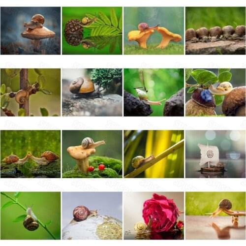 Diy Diamond Painting Mini Snail Decorative Painting Modern Realistic Aisle Living Room Hanging Painting Corridor Entrance Mural