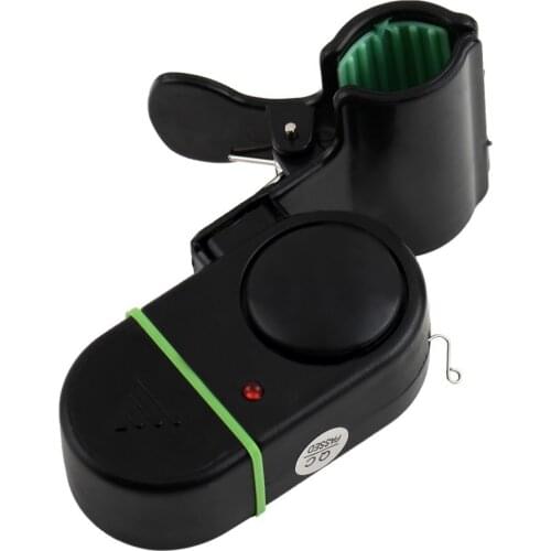 LED Light Electronic Fish Bite Strike Sound Alarm Bell Alert Clip-On Fishing Rods Pole Easily to Install Fishing Accessories