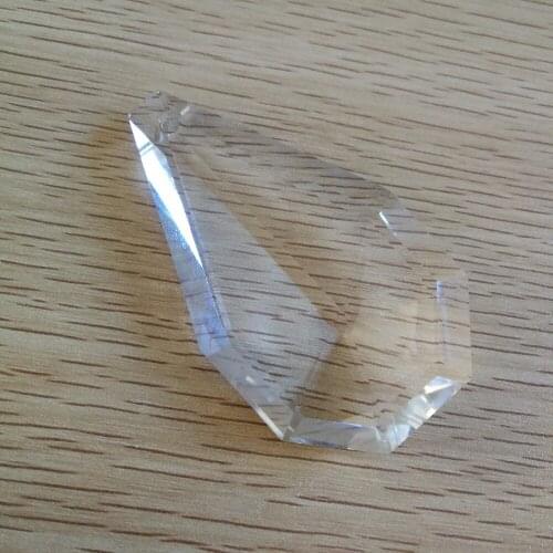 240pcs/lot 76mm k9 crystal glass chandelier part machine cut crystal lighting hanging pendant free shipping