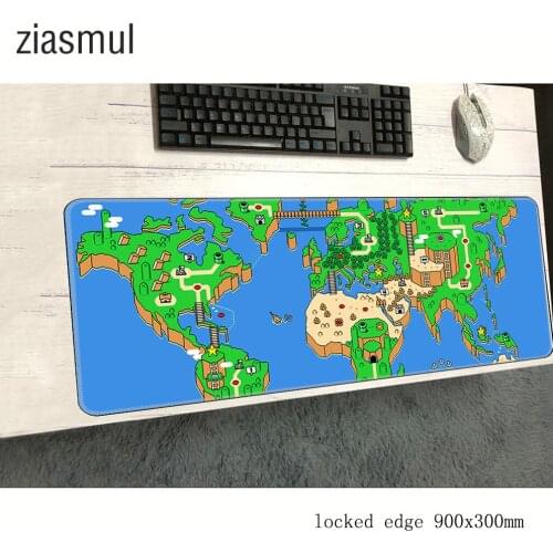 Mario mouse pad 900x300x2mm pad to mouse notbook computer mousepad Aestheticism gaming padmouse gamer keyboard mouse mats