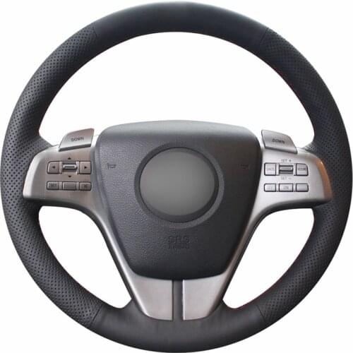 Black Micro Fiber Leather Car Steering Wheel Cover for Mazda 6 Atenza 2009 2010 2011 2012 2013 Accessories