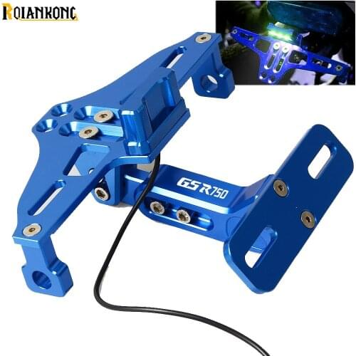 For Suzuki GSR750 GSR-750 2011 2012 2013 2014 20152016 2017 2018 2019 Motorcycle License Plate Bracket Holder Frame Number Plate
