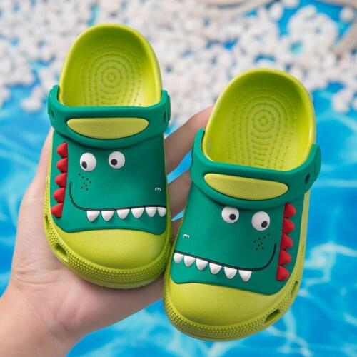 Summer Children Beach Shoes Boy Dinosaur Slippers 1-9 Years Old Toddler Girl Sandals Girl Shoes Kids Girls Sandals