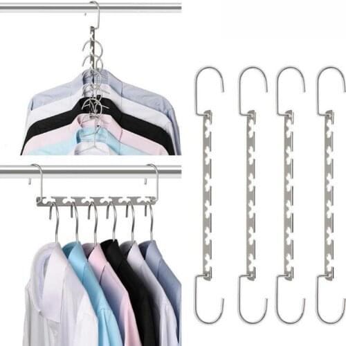 MultiFunctional Clothe Hanger Pant Storage Cloth Rack Trousers Hanging Shelf Non-slip Clothing Folding Organizer Storage Rack