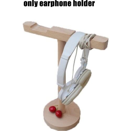 Solid Wood Headset Headphone Holder Earphone Rack Stand Headset Display Rack Headphone Holder Bracket Headphone Stand