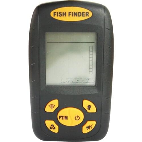 Portable Sonar Fish Finder Boat Depth Fishing Fish Finders Waterproof Handheld Wired Kayak Transducer Depth Fishing Finder