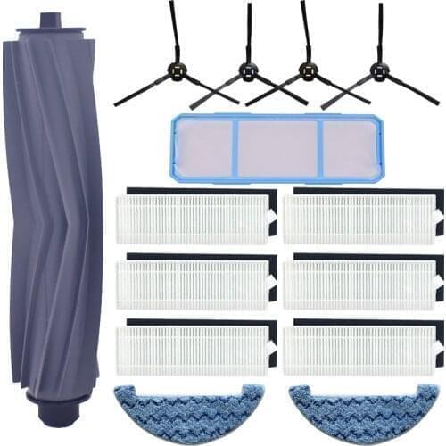 Roller brush+Hepa filter + side brush + Mop main filter + mop cloth for ilife A7 A9s vacuum cleaner spare parts