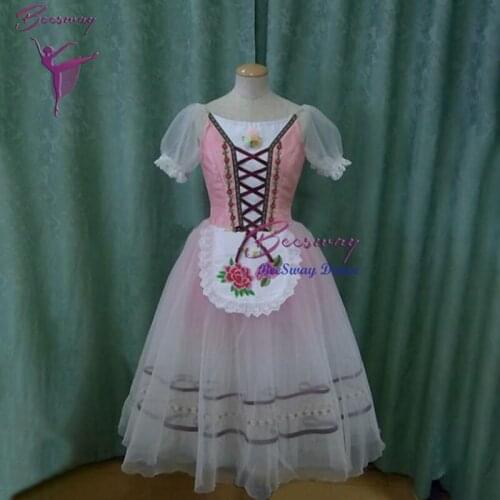 Pink Professional ballet Romantic long Tutu dress Professional Ballet Long Tutus skirt Ballerina Soft Tulle Long skirt for girls