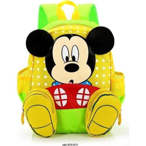 New Cartoon Backpack Minnie Mickey Print Schoolbag Kindergarten/Primary School Kids Bags Infantil Mochila for Baby Girls