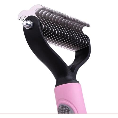 VZZ dog brush double-sided hair removal comb and hair removal tool used to remove mats and tangles the best pet grooming brush