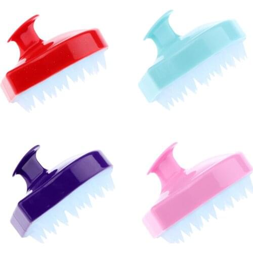 Silicone Shampoo Brush Body Shower Bath Hair Washing Massager