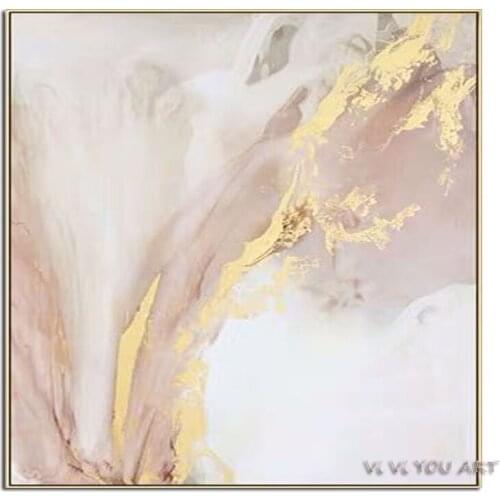 Modern Hand painted gold canvas Oil Paintings wall painting Abstract gold Oil Painting art picture Living Room home Decoration