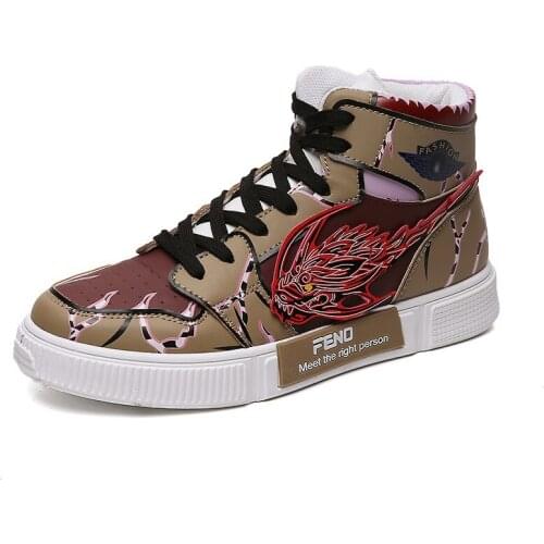 Unisex Fashion Shoes Anime Casual Shoes Men Hip Hop Shoes Fashion Clunky Sneakers for Men Vulcanize Shoes Sasuke Kakashi Cosplay