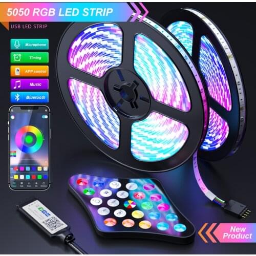 Bluetooth 5V USB Led Strip Lights 5050 RGBWW 4in1 2835Led Light TV BackLight Room Decoration Neon Led Tape Diode Flexible Ribbon