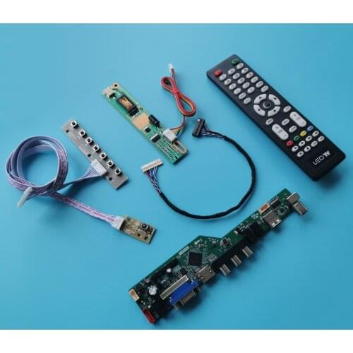 VGA USB AV 1280*800 1-CCFL fit HV121WX1/HV121WX3/HV121WX4 display 20-Pin LVDS universal controller drive board DIY kit