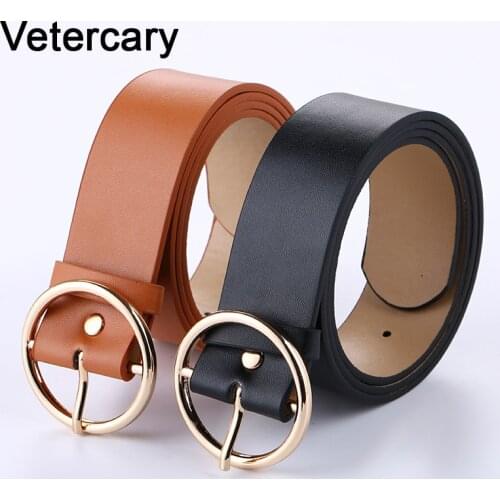 Gold Pin buckle Casual belt HOT soft PU leather belts wide PemHN personality strap women students riem jeans gifts male cinturon