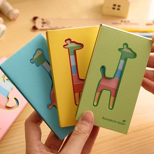 1pcs BZNVN South Korea stationery hollow rainbow animal notes can tear the notes of the rainbow baby notes