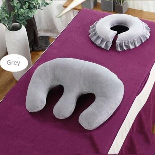 2pcs Flower Shape Facial Pillow+breast Support Pillow Massage Pillow for Beauty Salon Massage Tool Beauty Spa Beding Sets