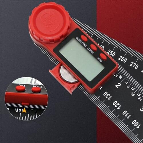 0-300mm 2 in1 Digital Meter Angle Inclinometer Angle Digital Ruler Electron Goniometer Protractor Angle finder Measuring Tool