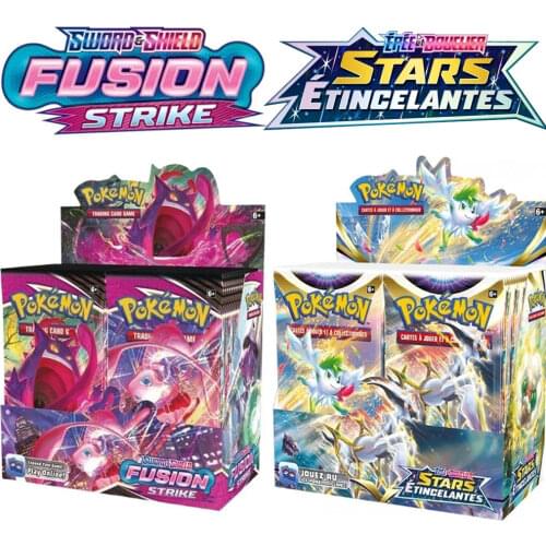 360Pcs English Pokemon Card Shiny Paper Destiny Card Trading Game Battle Shining Fates Booster Box Card Collection Toy