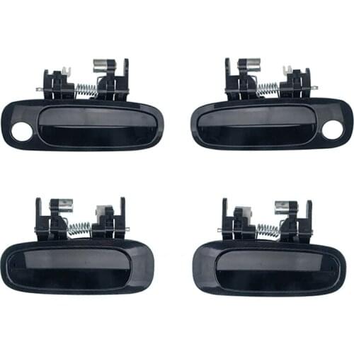 4Pcs Outside Black Right Left Front Rear Outer Door Handles for Toyota Corolla 98-02 Car Exterior Styling