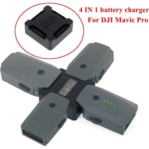 4IN1 Smart Battery Charging Steward Hub 4 Ports Butler Digital LED Display Hub Parallel Extension Board For DJI Mavic Pro Drones