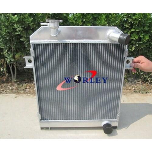 56MM ALUMINUM RADIATOR + FAN FOR JAGUAR MK2/MK II MT 1959-1967 59 60 61 62 63 64