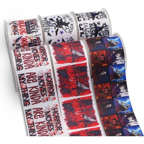 Choshim accessories 10 Yards Per Size Holiday Ribbon Printed Grosgrain Ribbon DIY Bow Bag Material 56354