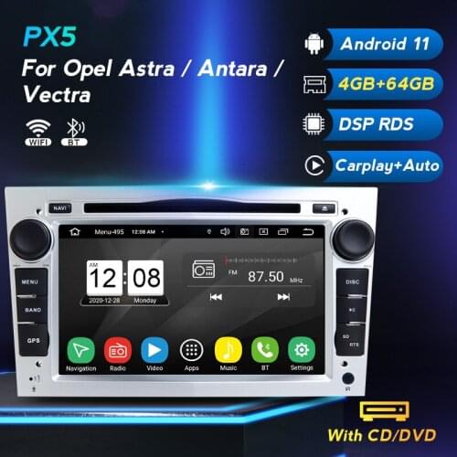 PX5 4+64G Car stereo GPS Navi For opel Vauxhall Astra H G J Vectra Antara Zafira Corsa Vivaro Meriva Veda Android 11 4G LTE DSP