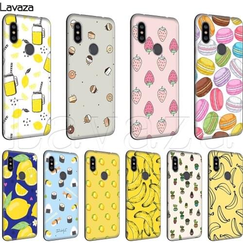 Lemon Banana Cactus Strawberry Sushi Case for Xiaomi Redmi Poco X2 MI Note 8 8A 9 9s 9T 10 CC9 CC9E A3 7A K20 K30 Lite Pro Max