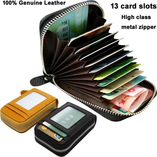 Fashion Genuine Leather Credit card holder men card id holders Women business card holder Leather Card wallet case MC-904