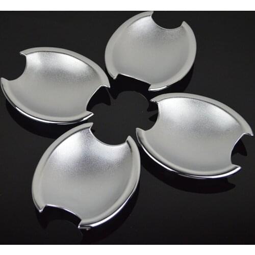 For Nissan NOTE E11 2005-2012 Nissan March / Micra K12 2003-2010 Chrome Car Door Handle Cup Bowl Cover Trim Sticker Accessories