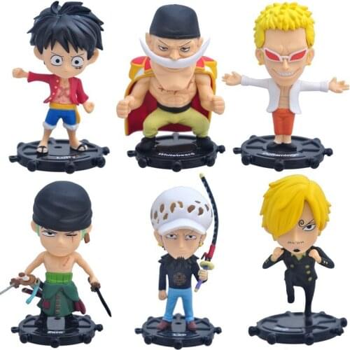 One Piece GK Vinsmoke Sanji Model Action Figure Anime New Year Gift 8-9CM PVC Donquixote Doflamingo Desktop Decoration Figma