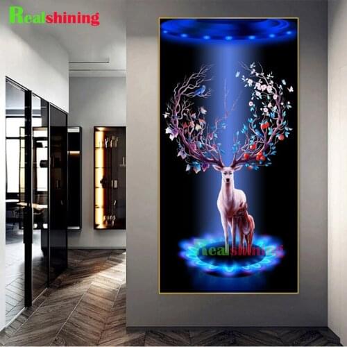 Pictures 5d diamond painting Fantasy animal art, deer full novelty 2021 mosaic art diamond embroidery icons new hot N1607